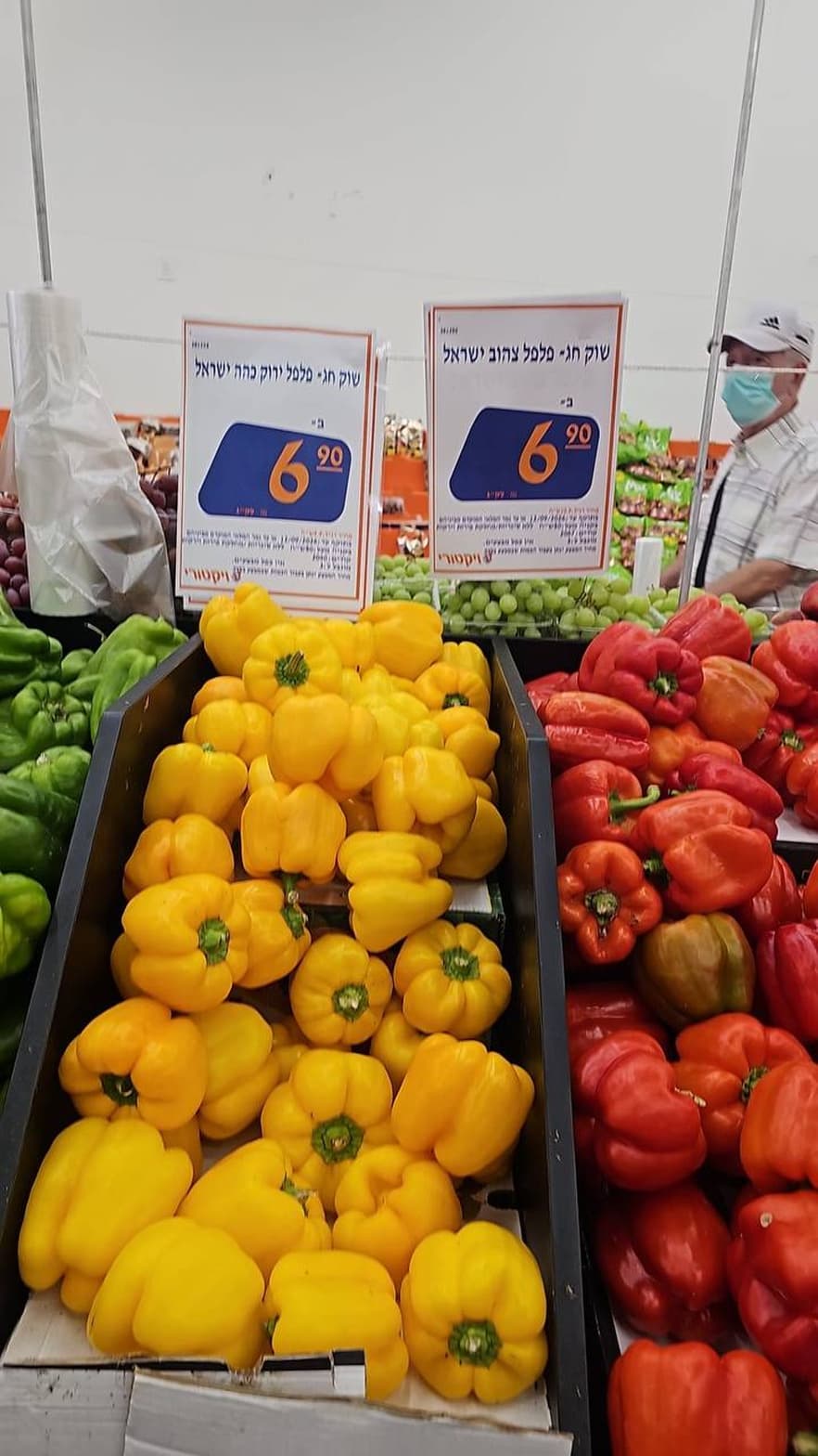פלפל צהוב ישראל